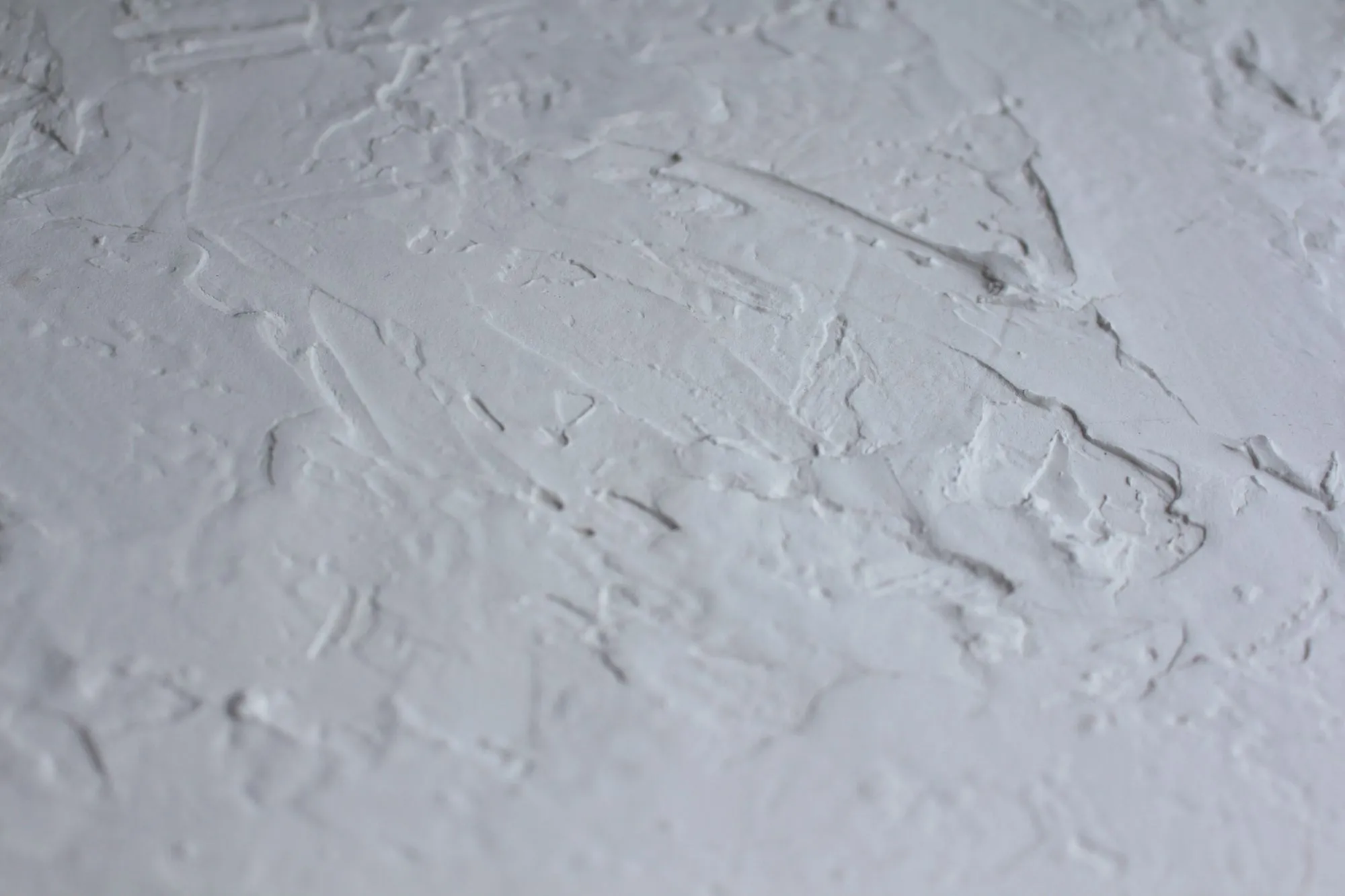 Hand-troweled wall texture up close